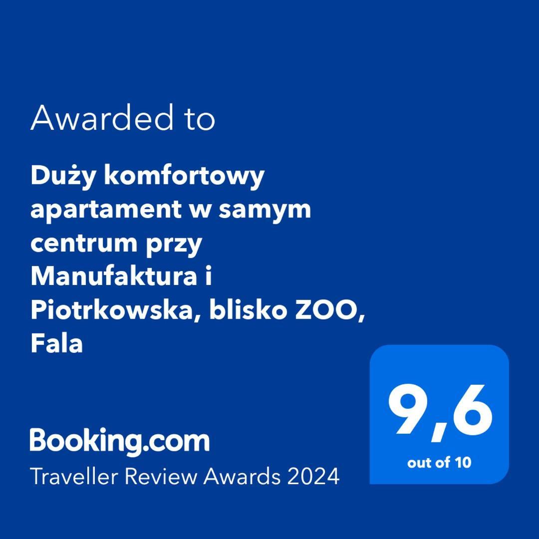 Appartamento Duzy Komfortowy Apartament W Samym Centrum Przy Manufaktura I Piotrkowska, Blisko Zoo, Fala Łódź Esterno foto